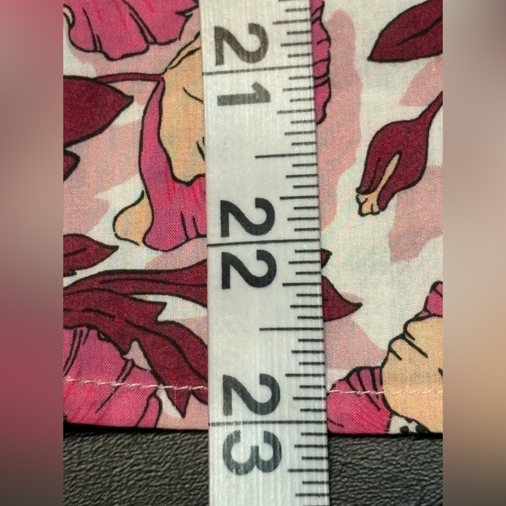 J. Crew Liberty Fabric Pink Floral Smocked Long Sleeve Top Button Back XS - Picture 11 of 11